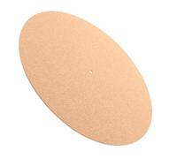 UTHCLO Professional Cork Turntable Mat Thickness Anti-vibration Slipmat for Vinyl Records Noise-reducing Record Platter Pad Compatible with Turntables Natural Color Replacement Accessory