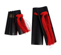 UTHCLO Professional Traditional Chinese Kuaiban Bamboo Clapper Percussion Instrument Pair Black for Adults and Children Folk Music Accessories