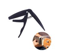 UTHCLO Professional Zinc Alloy Ukulele Capo with Silicone Padding Single Handed Spring Clamp for Acoustic Ukelele Protects Fretboard and Strings Quick Repositioning Black Musical