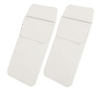 UTHCLO Pu Leather Pen Sleeve Pocket Protector for Nurses and Doctors Leak-Proof Portable Pen Organizer Pouch 2 Pack White for Hospital and Medical Shirt Storage