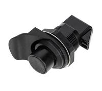 UTHCLO Push Button Latch Plastic Lock for Drawer and Boat Door, Black Push to Close Latch with Security Feature, Prevent Door Opened, for Drawers and Boats