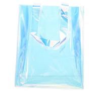 UTHCLO Pvc Holographic Tote Bag with Large Capacity and Comfortable Handles, Multipurpose Rainbow Iridescent Handbag for Casual Shopping and Outdoor Sports
