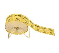 UTHCLO Raffle Ticket Set 1000pcs Yellow Tickets with Simple Stand Dispenser for Event Lottery Prize Draw Party Supplies