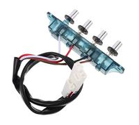 UTHCLO Range Hood Switch Replacement Parts with 4-button Control Board, Universal Alloy Pushbutton for Range Hood, On/off Switch Repair Accessory for Home Kitchens and Restaurants