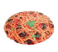 UTHCLO Realistic round Pizza Throw Blanket for Adults, 120cm Diameter Flannel Fleece Blanket for Picnics, Sofas, and Home Use