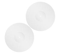 UTHCLO Record Player Mat Suitable for Professional Environments and Home Use 2pcs 12 Inch White Acrylic Stable Playback Support and Noise Reduction for Vinyl Records