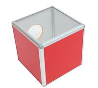 UTHCLO Red Raffle Box 25cm Medium Voting Ballot Ticket Holder Donation Container for Office and Fundraising