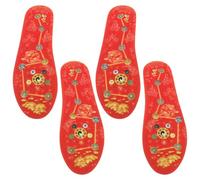 UTHCLO Red Seven-Star Feng Shui Insoles 2 Pairs Size 37-38 Shock Absorbing Comfort Shoe Inserts for Men and Women Running Fitness Breathable Sweat-Absorbing Insoles