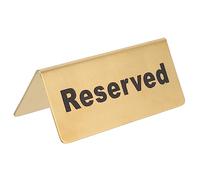 UTHCLO Reserved Table Sign Elegant Stainless Steel Card Holder for Party Restaurant Minimalist Design Seat Reservation Decor for Special Events