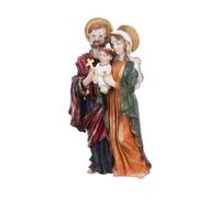 UTHCLO Resin Jesus Birth Statue Nativity Figurine Religious Home Decor Christian Tabletop Sculpture Catholic Family Spiritual Holiday Display