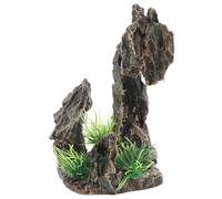 UTHCLO Resin Rockery Stone for Aquarium Decoration Terrarium Decor Fish Tank Ornamental Stone Shrimp Play Cave Betta Fish Hideaway Ornaments