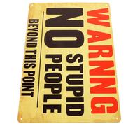 UTHCLO Retro Style Iron Sign Sheet Garden Sign Decor Large Bold-type Letters Easy to See for Garden and Yard Safety