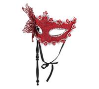 UTHCLO Reusable Butterfly with Stick for Women Lightweight Venetian Handheld Party Decoration Mask for Mardi Gras Christmas Prom and Fancy Dress Events