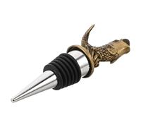 UTHCLO Reusable Koi Fish Wine Bottle Stopper with Vacuum Sealing, Zinc Alloy and Silicone Material, Vintage Artistic Design for Bar and Events, Decorative Ocean Life Beverage Bottle Cap