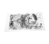 UTHCLO Reusable Transparent Silicone Stamp for Scrapbooking DIY Dragonfly Design Flexible Lightweight Crafting Seal for Photo Albums Cards Envelopes and Journals