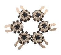 UTHCLO Rhinestone Button Covers Elegant Alloy Detachable Cufflinks 3 Pairs with Integrated Stability and Quick Outfit Transformation for Women and Men Shirts for Busy Mornings