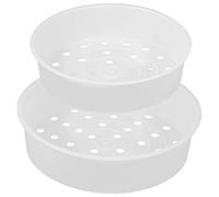 UTHCLO Rice Cooker Steaming Tray 2-pack Plastic Mesh Basket Aroma Rice Pot Steam Basket Cooker