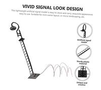 UTHCLO Scale Black LED Train Signal Lamp and Compact Railway Scenery Accessory for Model Railway Gauge and Diorama