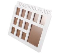 UTHCLO School Year Photo Frame for Growth Record, White Wall-Mounted Picture Holder Collage Frame, My First Photo Album Display for Home Decor