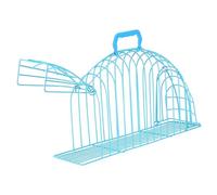 UTHCLO Scratch Cat Bathing Cage with Handle Metal Pet Showering Netting Cage for Small Cats Up to Breathable and Comfortable Grooming Crate for Nail Trimming and Bathing Use