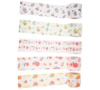 UTHCLO Self Adhesive Wrap Bandages Practicality and Wrist Relief 5 Rolls Non-Woven Fabric Material for Sports Players and Athletes for Hiking and Camping Use