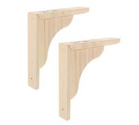 UTHCLO Shelf Prevents Wooden Mounted Brackets Triangular Wood or Wall 2pcs for Floating Shelves Space Saving Corner Braces Made of Shifting Falling , Items Home or Restaurant