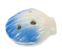 UTHCLO Shell Shaped Ceramic Ocarina for Beginners and Portable Practice Wind Instrument with Creative Cartoon Design Key Ocarina for Indoor Outdoor Use