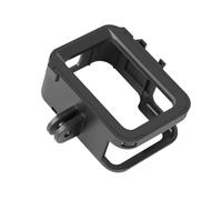 UTHCLO Shock-Resistant Wear-Resistant Protective Frame with Cold Shoe Mount for Side Opening Housing Case for Charging Black Action Camera Shell
