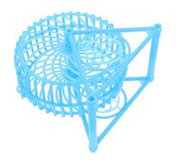 UTHCLO Silent Sky-blue Hamster Running Wheel with Stand Anti-foot-stuck Safety Design Quiet Small Pet Exercise for Dwarf Hamsters Gerbils Mice Hedgehogs