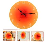 UTHCLO Silent Wall Clock with Sunset Design Decorative Wall Mounted Timepiece for Living Bedroom Office Non Ticking Easy Installation Quiet Sweep Movement for Home