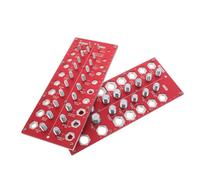 UTHCLO Slot Bolt Thread Gauge with Metric Imperial Standards Precision Screw Measurement Tool for Portable Thread Checker for Home Garage Workshop and Field Engineering