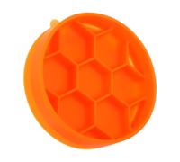 UTHCLO Slow Feeder Pet Feeder Pet Lick Bowl Beautiful Orange Silicone Bite Resistant Unique Shape with Bottom Suction Cup Design Reduces The Risk of Bloat for Travel Use