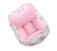 UTHCLO Small Pets Bed and Hamster House Warm Thickened Plush Nest White Bear Accessory Comfortable Small Animal Hideout for Winter Use