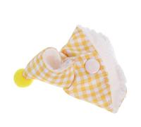 UTHCLO Soft Plush Yellow Pet Bird Cape Blanket for Parrots and Cockatiels, Winter Bird Clothes Thick Comfortable Fabric, Stylish Plaid Design for Outdoor Activities