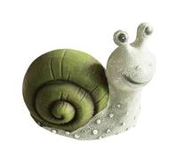 UTHCLO Solar Resin Garden Snail Statue Outdoor Decorative Ornament Luminous Lawn Sculpture for Patio Pool