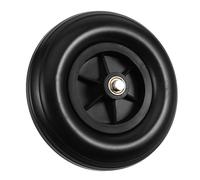 UTHCLO Solid PU Wheelchair Wheels Replacement Front Casters with Bearings Anti-slip Vibration-reducing Manual Wheelchair Parts for Seniors No Maintenance Outdoor Use