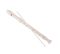 UTHCLO Soprano Recorder Flute for Adults Abs Material with Cleaning Rod Beginner Friendly Early Educational for School Bands and Music Learning White