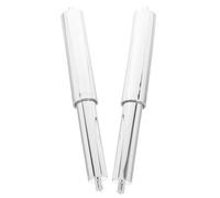 UTHCLO Spring Loaded Toilet Paper Holder Rods 2Pcs Adjustable 6.50In-6.30In Replacement Roller for Wall Mounted Tissue Box Bathroom Accessory Material