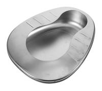 UTHCLO Stainless Steel Bedpan for Adults Portable Nursing Bed Pan for Bedridden Patients Male Female Large Capacity Comfortable Urinal for Home Hospital Travel