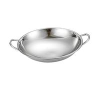 UTHCLO Stainless Steel Bottom Cooking Pot Double Handle Hot Pot for Home Use Versatile Soup Porridge Broth Maker Easy to Clean Cookware