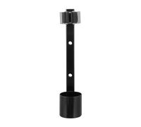 UTHCLO Stainless Steel Crutch Holder Mobility Scooter Crutch Bracket Rust-Resistant Sturdy Metal Cane Support for Wheelchair and Walker Accessories with Topper Part, Black Random Style