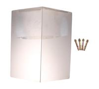 UTHCLO Stainless Steel Dome Camera Cover Sunproof Rain Shield Outdoor Protective Roof for Bullet Security Video Recorder with Lens Port