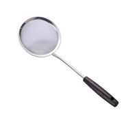 UTHCLO Stainless Steel Frying Slotted Spoon with Long Handle Heat Resistant Kitchen Strainer for French Fries Vegetables Meat Wontons Easy to Clean and Store Suitable for Random Color