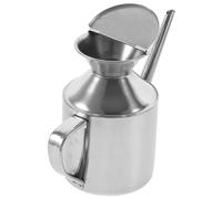 UTHCLO Stainless Steel Oil Dispenser Bottle with Hot Handle Drip Soy Sauce Container for Kitchen Cooking Multi Function Oil and Sauce Storage Pot Heat Resistant Kitchen Supply