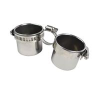 UTHCLO Stainless Steel Parrot Stand Feeder Container Food Holder for Cage Pole Mounted Easy to Clean DIY Accessory for Birds