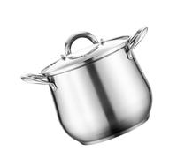 UTHCLO Stainless Steel Stock Pot with Lid Thickened Base for Uniform Heat Dual Handles for Easy Lifting High Rim Spillproof Cooking Pot for Soups and Stews Kitchen Supplies