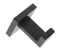 UTHCLO Stainless Steel Wall Coat Hooks Black Finish Heavy Duty Closet Hanger for Bathroom Door Furniture No Punching Required Anti-Fall Curved Design Strong Load-Bearing Capacity Modern