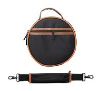 UTHCLO Steel Tongue Drum Storage Bag 8-Inch Thickened Waterproof Drum Carry Pouch with Dual Black and Brown Color, Protective Case for Percussion Instrument Travel and Outdoor Use