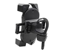 UTHCLO Sturdy Bike Phone Mount with Anti-vibration and Tool-free Installation for Smartphones, Abs and Silicone Material, Compatible with Bicycle Handlebar, Black
