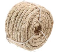 UTHCLO Sturdy Cat Tree Rope Replacement Wear-resistant Natural Sisal Hemp Rope 6mm X 10m Multi-function for Household Cat Scratcher Posts and Pads